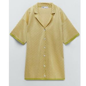 ZARA Jacquard knit shirt